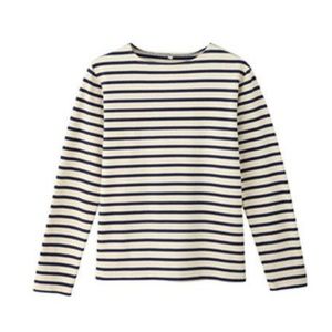 Muji Coarse Striped Long Sleeve Shirt XS